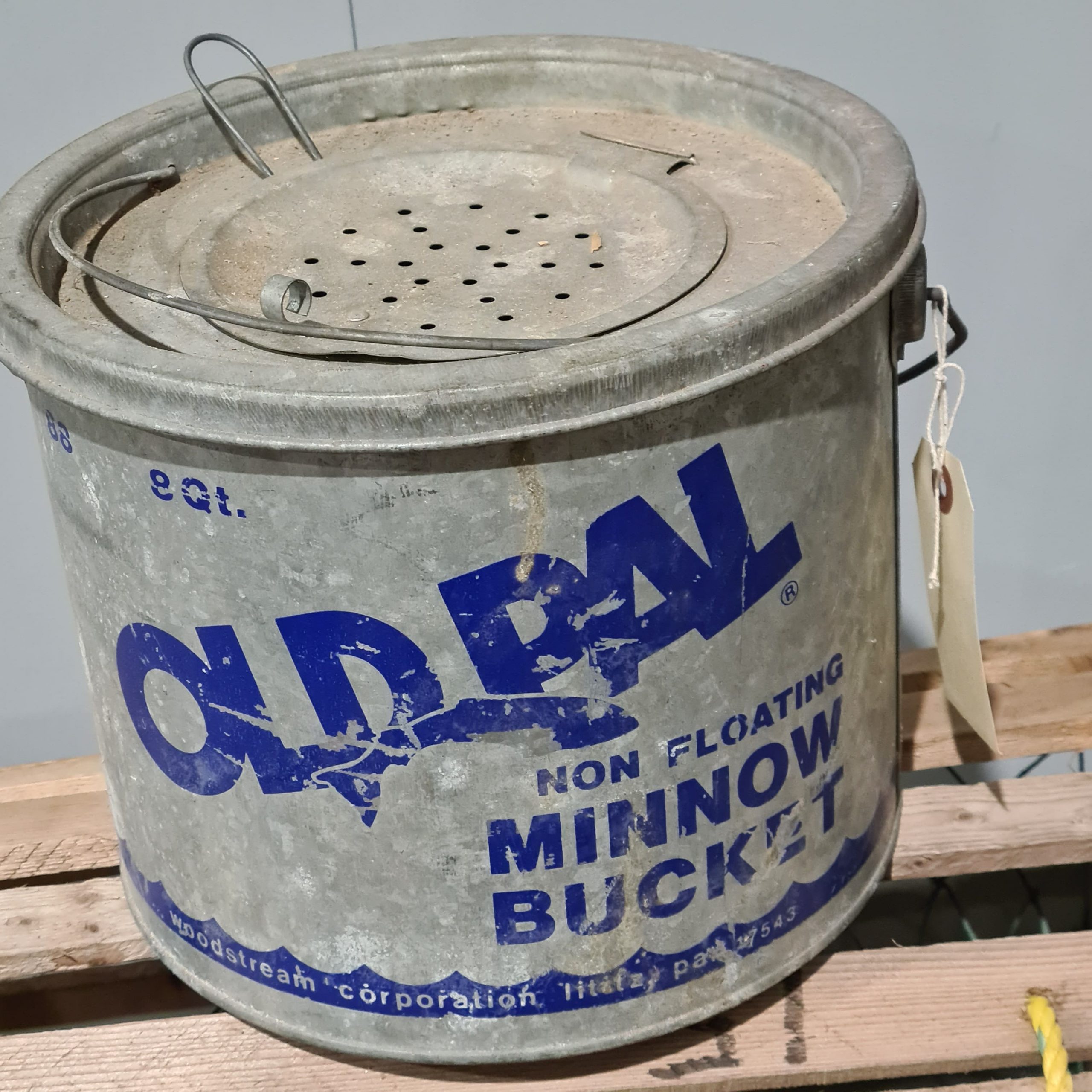 Vintage Minnow Bucket old Pal From Wood Stream