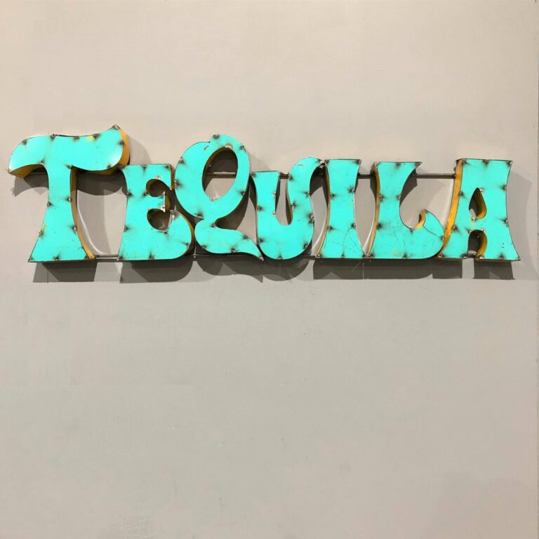 Tequila Bar Sign Metal Tramps Uk 